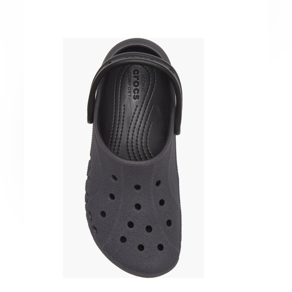 Crocs Baya Platform Glitter Clogs Black With Black Glitter Women’s Size 11 - Picture 3 of 13